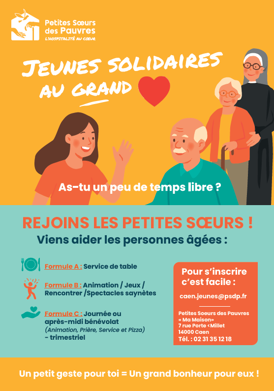 Affiche recherche de bénévole Caen