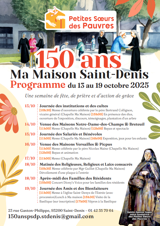 Affiche des 150 ans de Saint-Denis